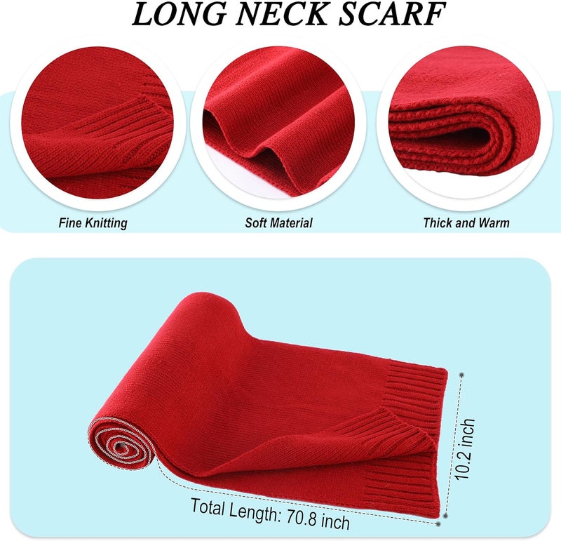 Connectyle 3 PCS Fleece Lined Cold Weather Set, Warm Winter Beanie Hat, Long Scarf and Touchscreen Gloves for Men & Women - Image 3